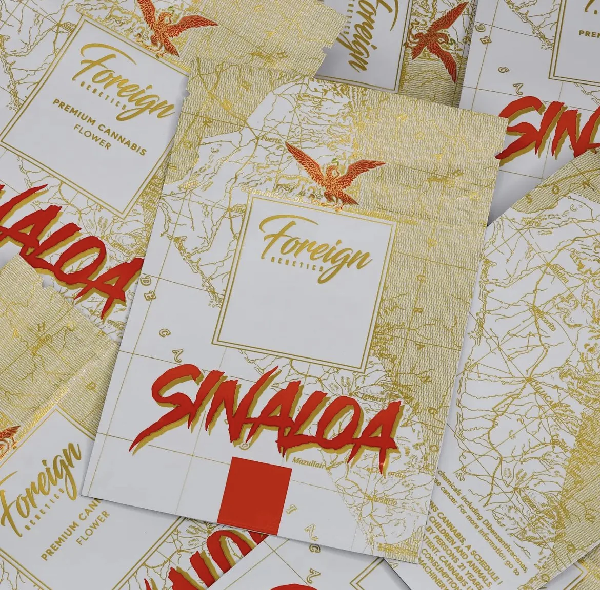 Sinaloa bags flat lay